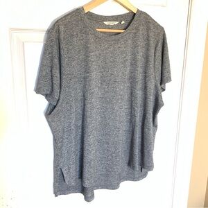 Earth Yoga Charcoal Gray Short Sleeve Tee Size 2X